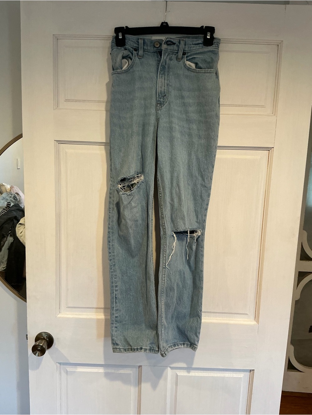 Abercrombie High-Rise Distressed Women’s Jeans